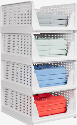Pack white stackable plastic - stackable,