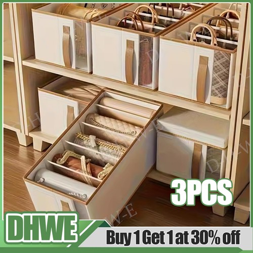 3pcs foldable clothes storage - 3pcs,