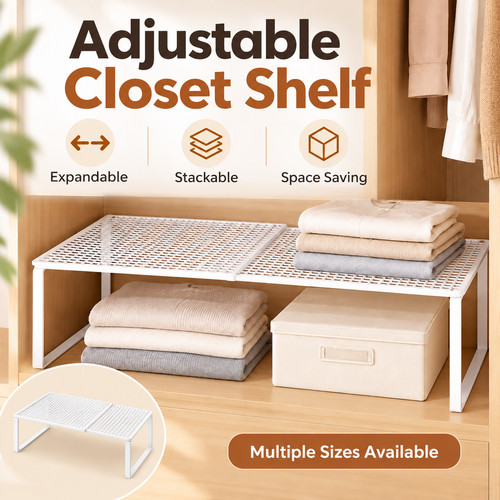 Expandable closet organizer - closet,