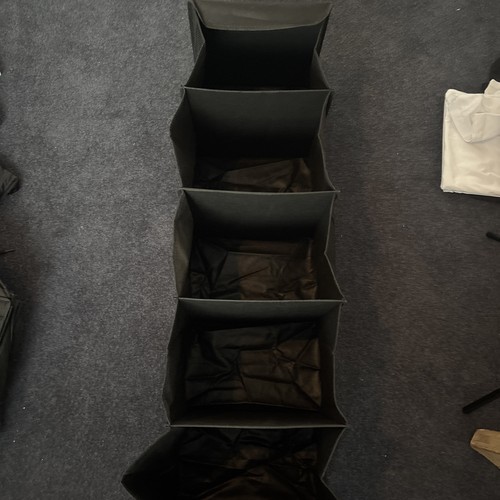 Black fabric hanging storage - hanging,