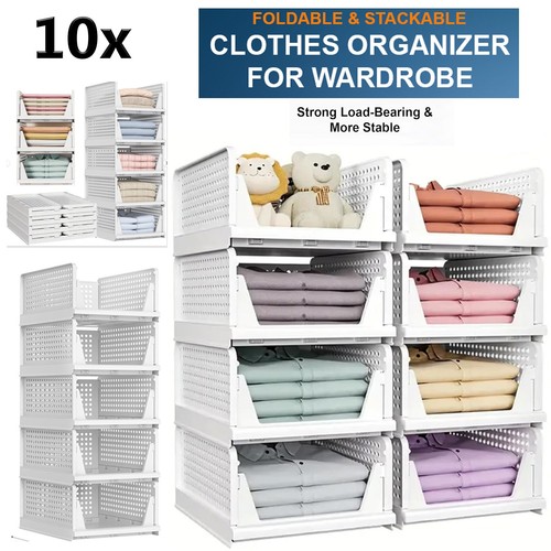 10x stackable foldable storage - stackable,