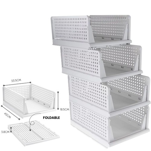 4pcs stackable wardrobe - stackable,